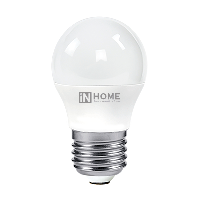 Лампа светодиодная LED-ШАР-VC 6Вт 230В Е27 3000К 570Лм IN HOME 3