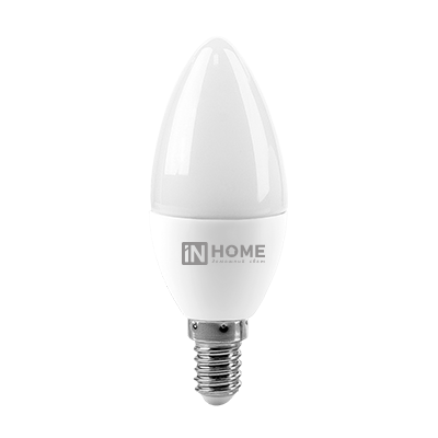 Лампа светодиодная LED-СВЕЧА-VC 6Вт 230В Е14 3000К 570Лм IN HOME 3